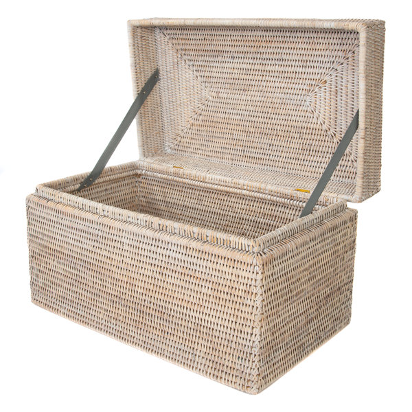 Lancaster Wicker Trunk & Reviews Birch Lane